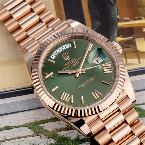 rolex olive|rolex day date 40mm price.